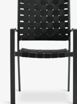 Discount JEKSENSilla apilable JEKSEN negro Sillas De Jardín