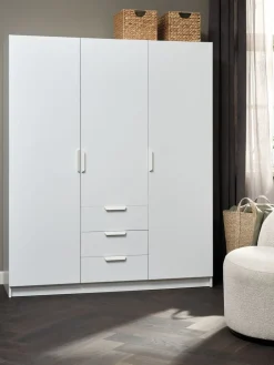 Clearance JENSLEVArmario JENSLEV 144x176 3 puertas 3 cajones Armarios|Todos Los Armarios