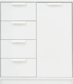 Clearance JENSLEVCómoda JENSLEV 4 cajones 1 puerta Cómodas|Cómodas