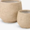 JERPEMacetero JERPE Ø31/21 natural juego de 2 Maceteros