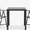 Best JERSORE + MELLBYMesa JERSORE L70 + 2 sillas MELLBY negro Conjuntos Mesa Y Sillas De Jardín
