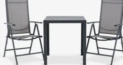 Best JERSORE + MELLBYMesa JERSORE L70 + 2 sillas MELLBY negro Conjuntos Mesa Y Sillas De Jardín