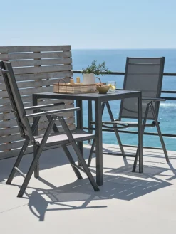 Best JERSORE + MELLBYMesa JERSORE L70 + 2 sillas MELLBY negro Conjuntos Mesa Y Sillas De Jardín