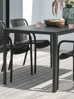 Online JERSOREMesa de jardín JERSORE A80xL140 negro Mesas De Jardín