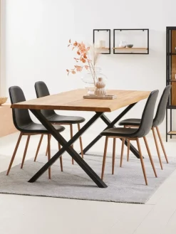 Hot JONSTRUPSilla de comedor JONSTRUP polipiel /roble natural Sillas De Comedor
