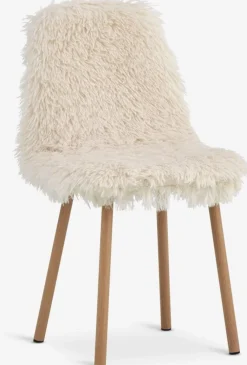 Online JONSTRUPSilla de comedor JONSTRUP felpa blanco crudo/color roble Sillas De Comedor
