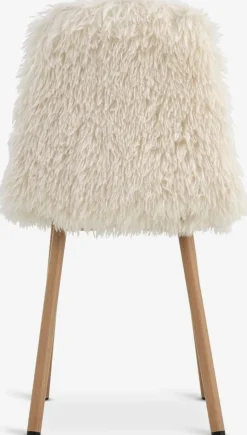 Online JONSTRUPSilla de comedor JONSTRUP felpa blanco crudo/color roble Sillas De Comedor