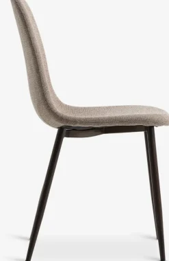 Outlet JONSTRUPSilla de comedor JONSTRUP tela beis/color roble oscuro Sillas De Comedor