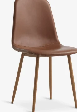 Hot JONSTRUPSilla de comedor JONSTRUP polipiel marrón/roble natural Sillas De Comedor