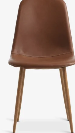 Hot JONSTRUPSilla de comedor JONSTRUP polipiel marrón/roble natural Sillas De Comedor