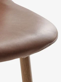 Hot JONSTRUPSilla de comedor JONSTRUP polipiel marrón/roble natural Sillas De Comedor