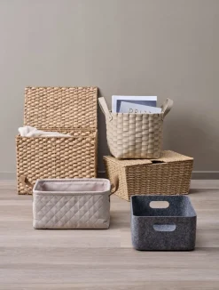 JOSEFCesta JOSEF A25xL33xA14cm gris Todas Las Cestas|Cestas Y Cajas