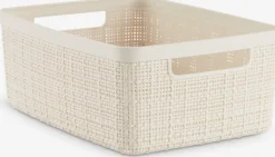 Best JUTECesta JUTE 4,5L plástico blanco crudo Todas Las Cestas|Almacenaje De Plástico