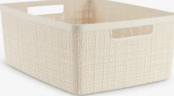 JUTECesta JUTE 12L plástico blanco crudo Todas Las Cestas|Almacenaje De Plástico