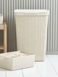 JUTECesta JUTE 12L plástico blanco crudo Todas Las Cestas|Almacenaje De Plástico