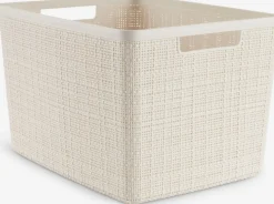 Online JUTECesta JUTE 20L plástico blanco crudo Todas Las Cestas|Almacenaje De Plástico