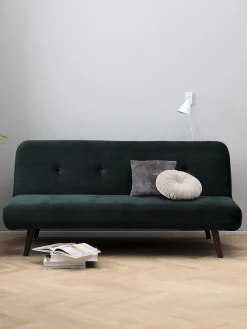 Sale JUVRESofá cama JUVRE terciopelo /nogal Sofás Cama|Sofás Cama
