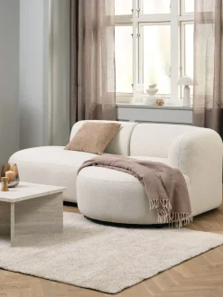 Discount JYLLINGESofá JYLLINGE chaise longue felpa beis 2 Plazas|3 Plazas