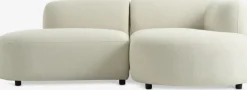 Discount JYLLINGESofá JYLLINGE chaise longue felpa beis 2 Plazas|3 Plazas