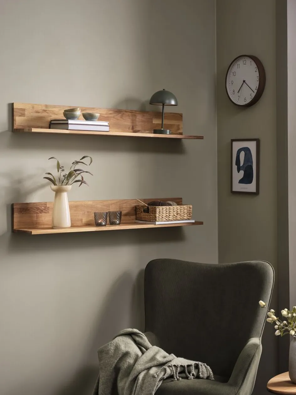 New JYSTEDEstante de pared JYSTED 110 roble natural Baldas|Baldas