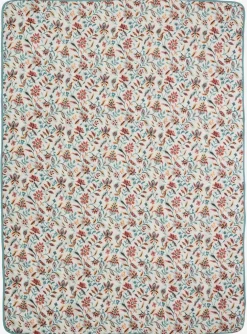 Hot KAMILLEManta acolchada KAMILLE 140x200 blanco/turquesa Mantas