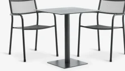 Online KAPPRUET + HEMSEDALMesa KAPPRUET L65 + 2 sillas HEMSEDAL negro Conjuntos Mesa Y Sillas De Jardín