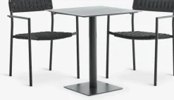 Clearance KAPPRUET + TRILLEVALLENMesa KAPPRUET L65 + 2 sillas TRILLEVALLEN negro Conjuntos Mesa Y Sillas De Jardín