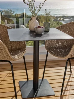 Clearance KAPPRUETMesa de balcón KAPPRUET A65xL65 negro Mesas De Jardín