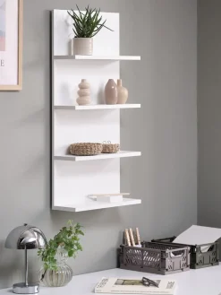 Clearance KARSTOFTEstante de pared KARSTOFT 4 estantes blanco Baldas|Baldas