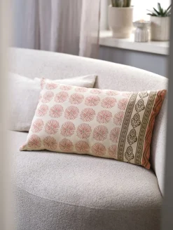 Best KATTEFOTFunda de cojín KATTEFOT 40x60 rosa/marrón Cojines|Fundas De Cojín