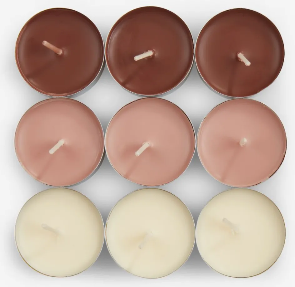 Hot KENNIVelas pequeñas KENNI 18 unidades vainilla Velas Aromáticas