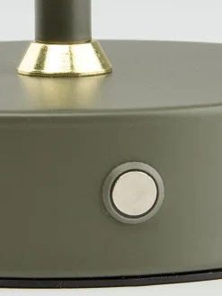 KENTLámpara a pilas KENT Ø16xA25cm verde táctil y temporizador Iluminación Decorativa