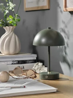KENTLámpara a pilas KENT Ø16xA25cm verde táctil y temporizador Iluminación Decorativa