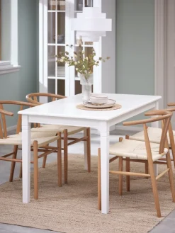 Sale KIRKEBYMesa de comedor KIRKEBY 80x130/220 blanco Mesas De Comedor