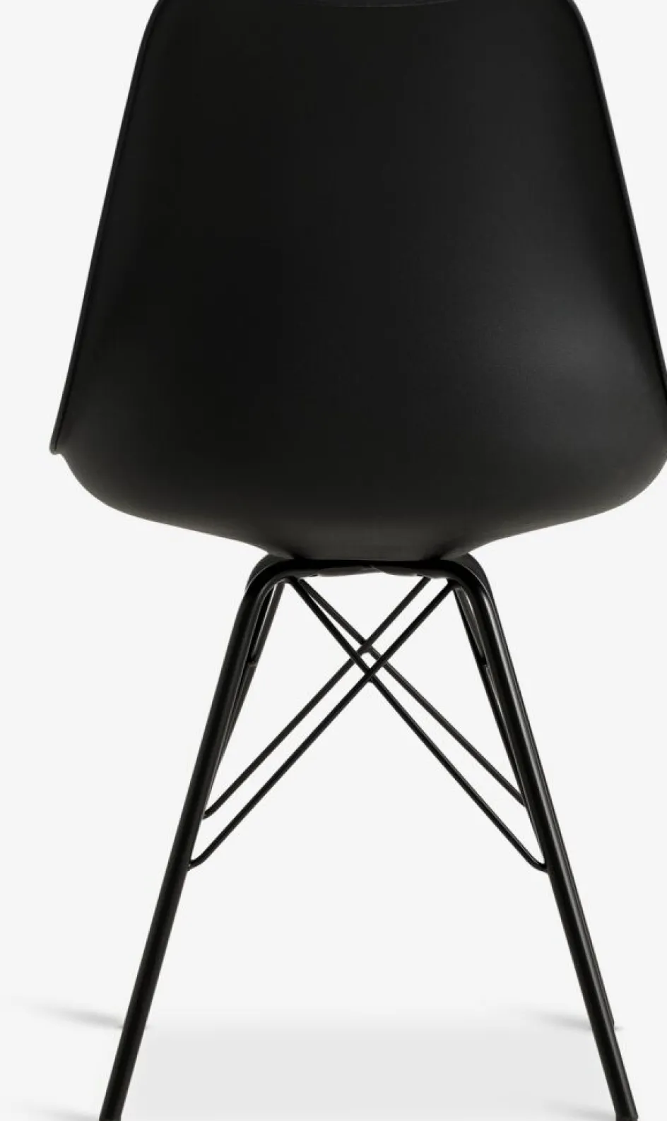 Discount KLARUPSilla de comedor KLARUP polipiel negro/negro Sillas De Comedor