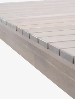 New KOLLEN + GAMMELBYMesa KOLLEN L205 madera dura + 4 sillas GAMMELBY gris Conjuntos Mesa Y Sillas De Jardín