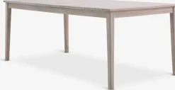 Clearance KOLLEN + TUERNEMesa KOLLEN L205 madera dura + 4 sillas TUERNE natural Conjuntos Mesa Y Sillas De Jardín