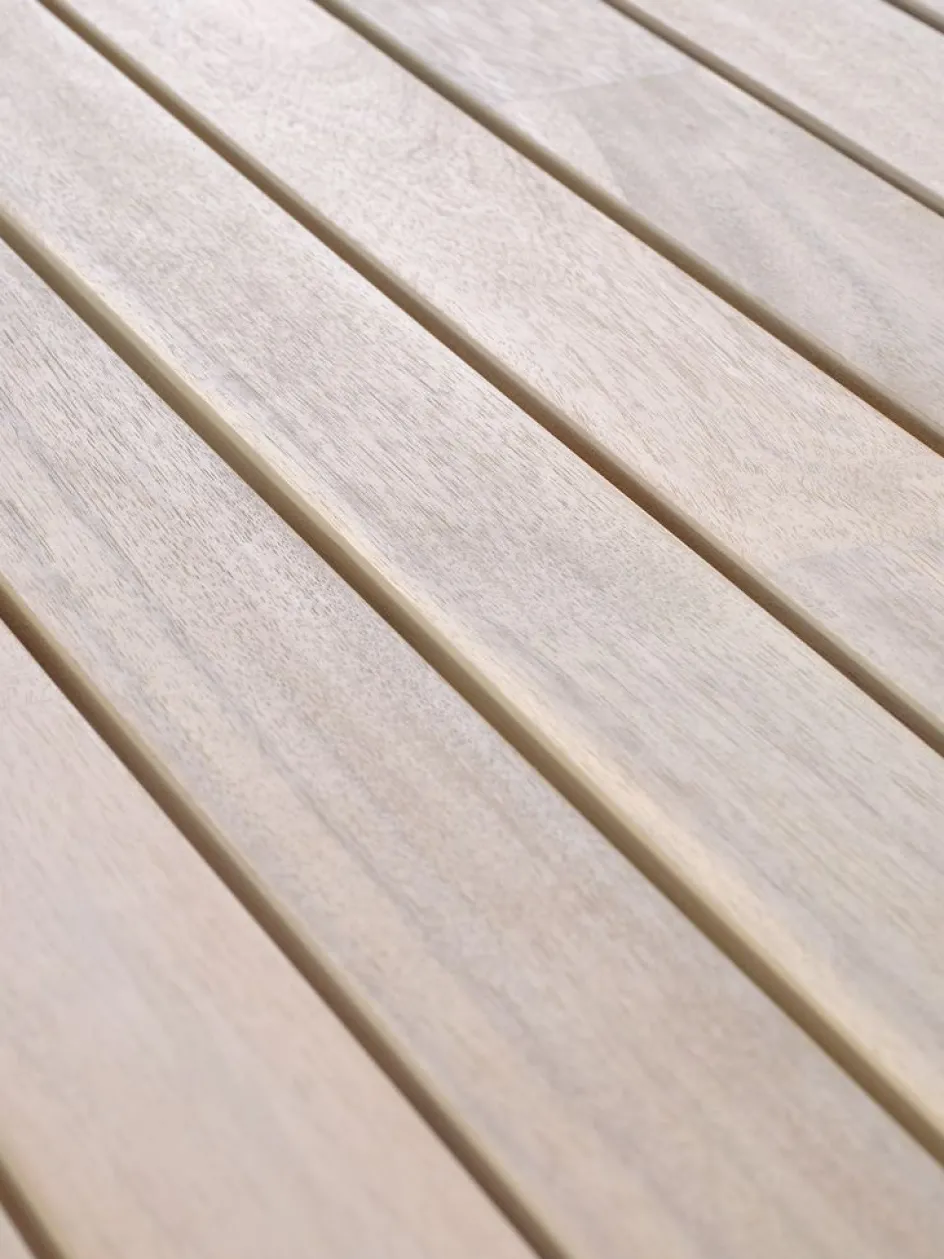 New KOLLENMesa de jardín KOLLEN A100xL205 madera dura Mesas De Jardín