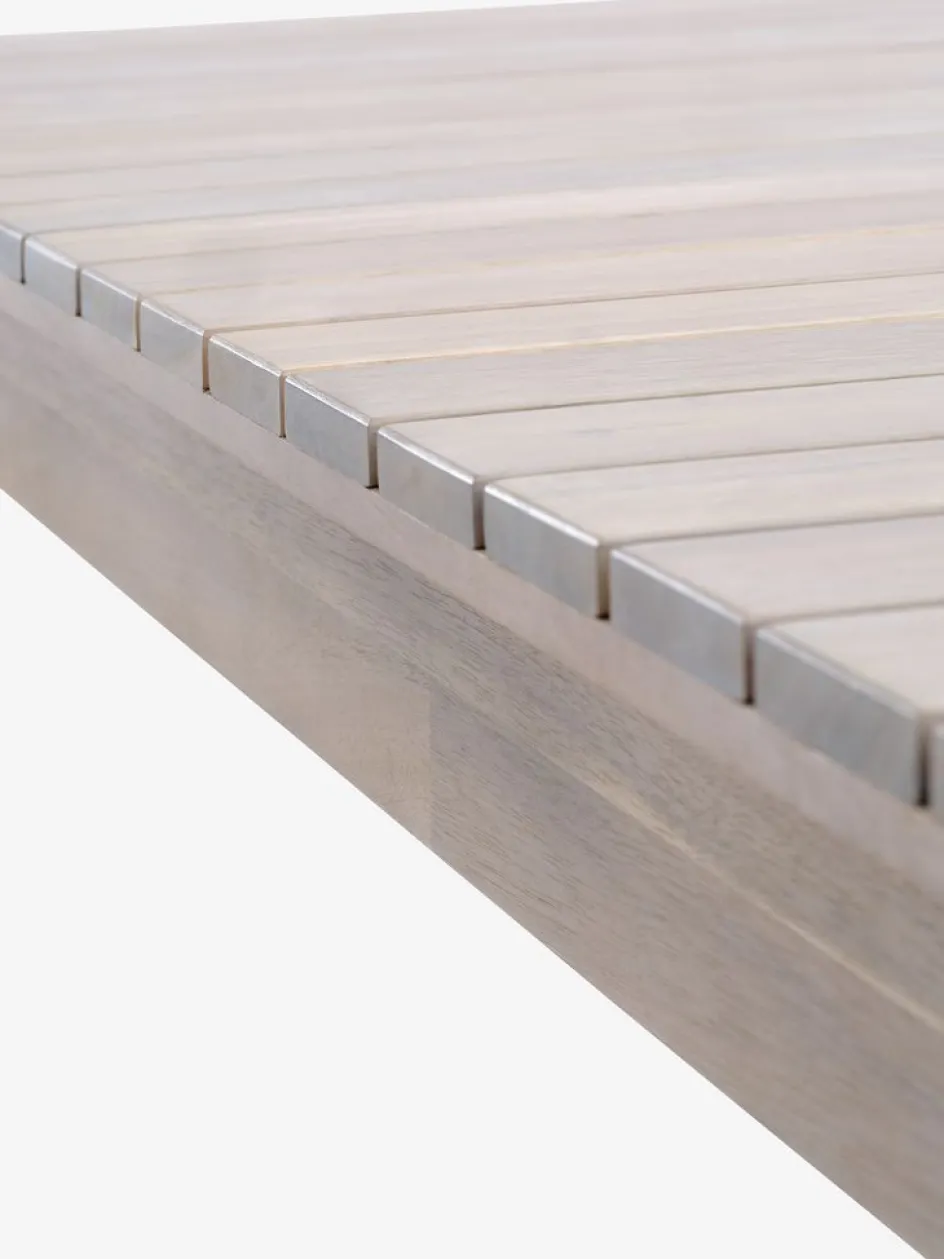 New KOLLENMesa de jardín KOLLEN A100xL205 madera dura Mesas De Jardín