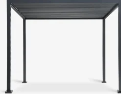 KONGEMOSEPérgola KONGEMOSE A3xL3xA2,36m negro Cenadores Y Pérgolas