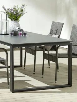 Clearance KOPERVIKMesa de jardín KOPERVIK A100xL215 gris Mesas De Jardín