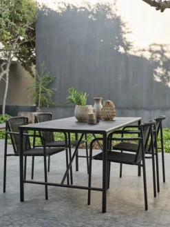 Sale KRISTIANSTADSilla apilable KRISTIANSTAD verde oscuro Sillas De Jardín