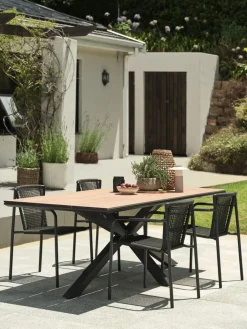 Sale KRISTIANSTADSilla apilable KRISTIANSTAD verde oscuro Sillas De Jardín