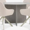 Online KRONDAL + ROSTRUPMesa KRONDAL Ø110 travertino + 4 sillas ROSTRUP beis Mesas De Comedor|Conjuntos De Comedor