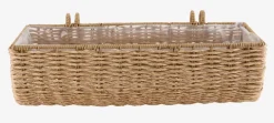 Sale KUBBJardinera para balcón KUBB A18xL50xA16 natural Maceteros