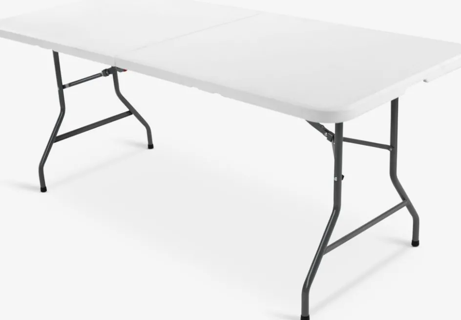 Discount KULESKOGMesa plegable KULESKOG A75xL180 blanco Mesas De Camping|Mesas De Jardín
