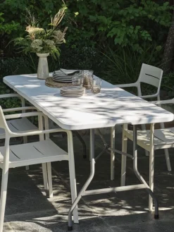 Discount KULESKOGMesa plegable KULESKOG A75xL180 blanco Mesas De Camping|Mesas De Jardín