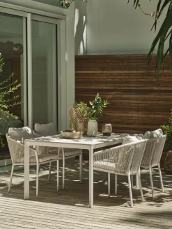 Sale KUMLA + GILJAMesa KUMLA L150 + 4 sillas GILJA beis Conjuntos Mesa Y Sillas De Jardín