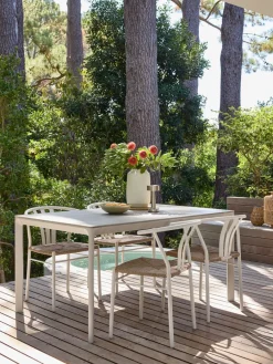Best KUMLAMesa de jardín KUMLA A95xL150 beis Mesas De Jardín