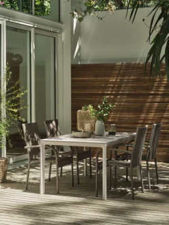 Best KUMLAMesa de jardín KUMLA A95xL150 beis Mesas De Jardín